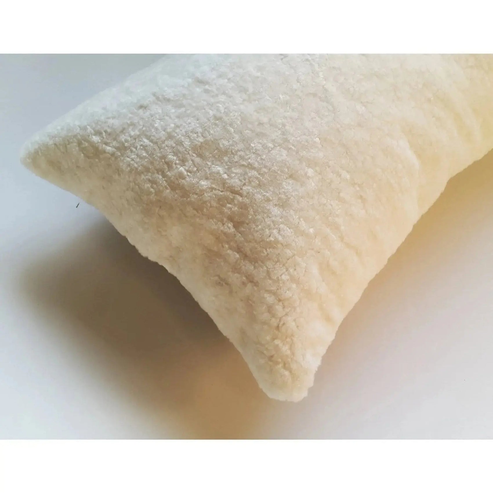 Shearling Ivory Square Pillow | Homelosophy | JANGEORGe Interior Design