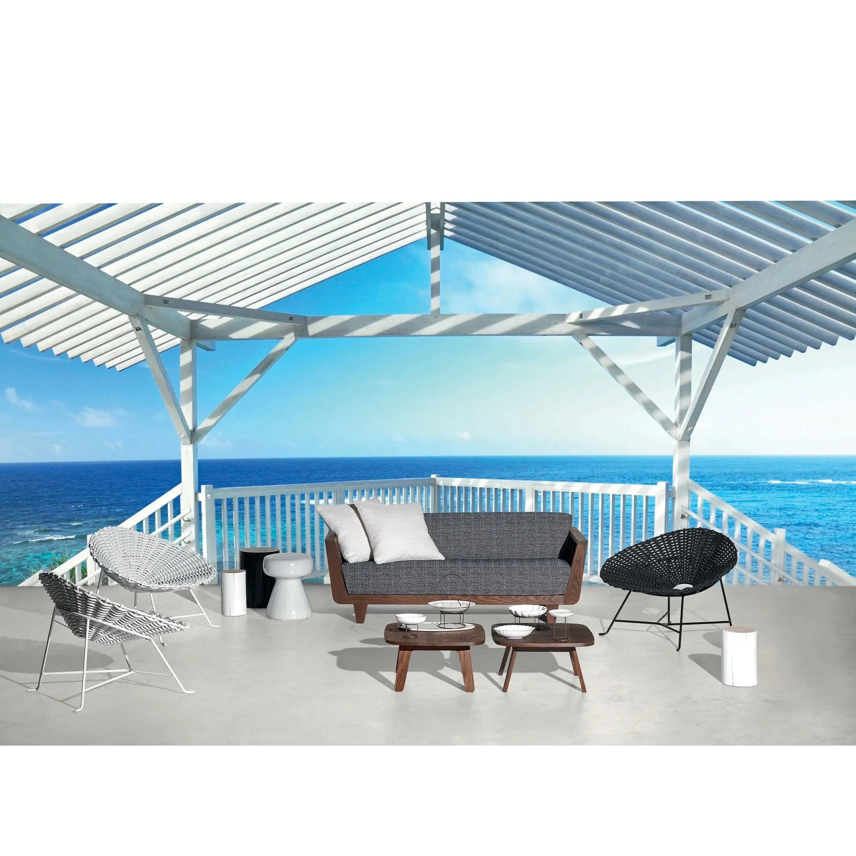 InOut 42 Ceramic Side Table / Ottoman | Gervasoni | JANGEORGe Interior Design