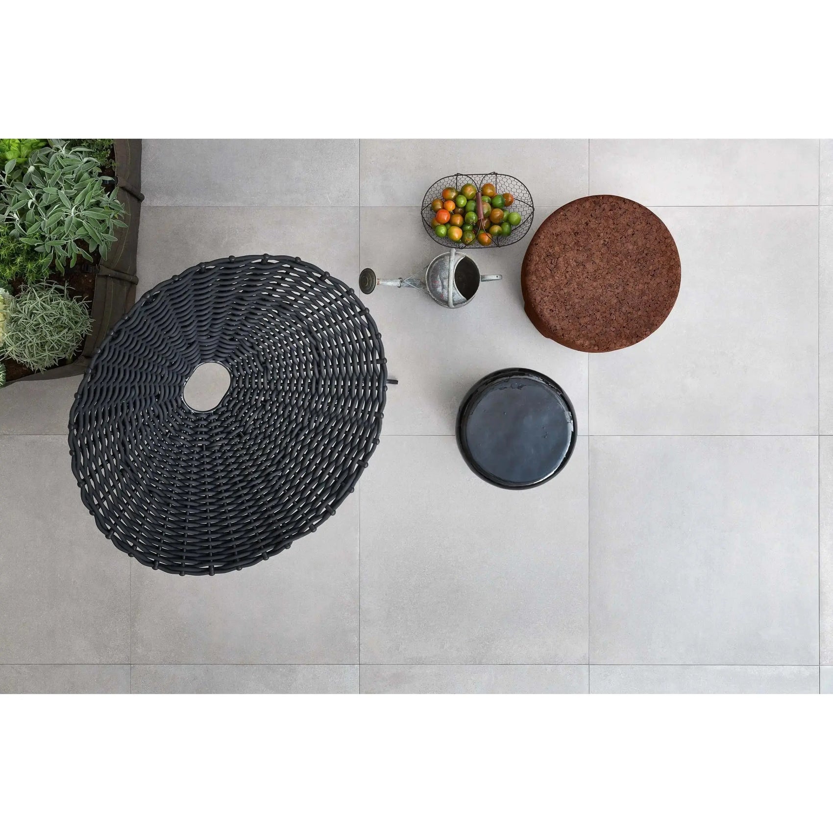 InOut 41 Ceramic Side Table / Ottoman | Gervasoni | JANGEORGe Interior Design