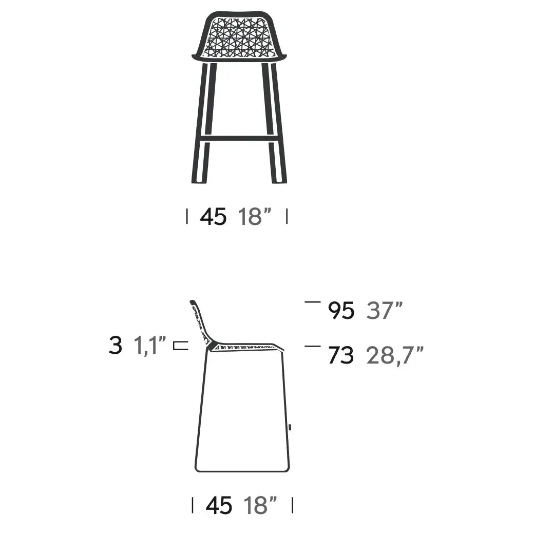 Maia - Barstool | Kettal | JANGEORGe Interior Design