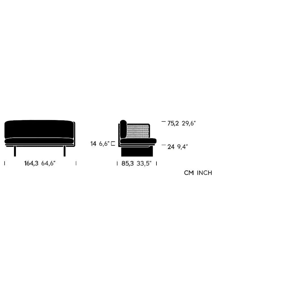 Mesh - Right Corner Module Connection | Kettal | JANGEORGe Interior Design
