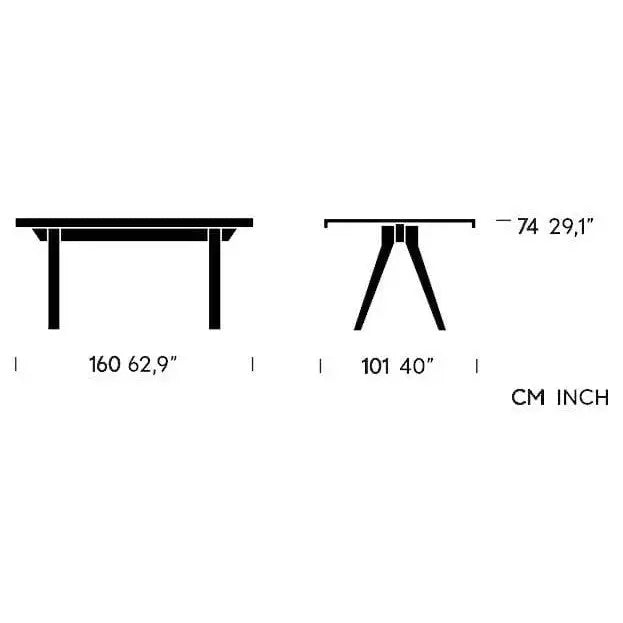 Vieques - Dining Table 160x100 | Kettal | JANGEORGe Interior Design