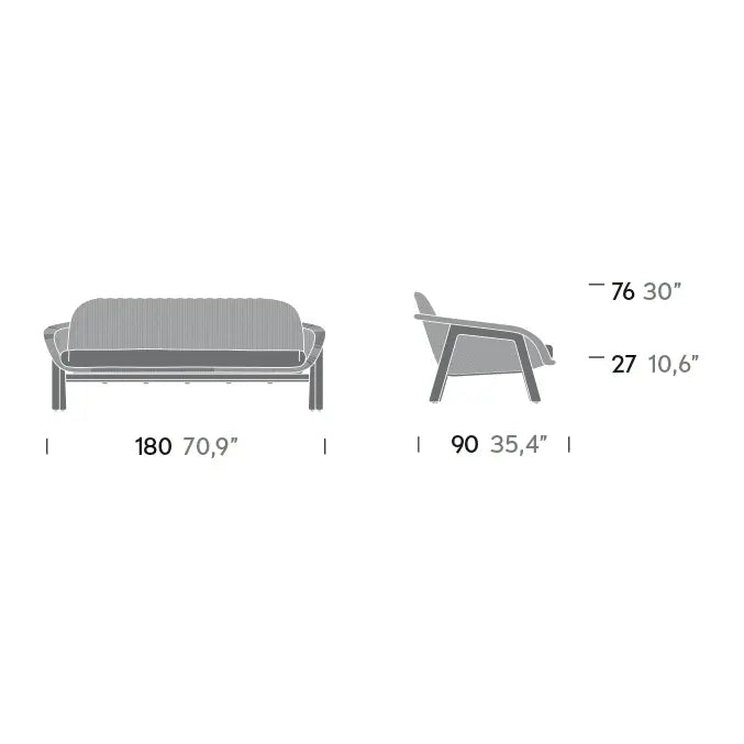 Vimini - 2 Place Sofa | Kettal | JANGEORGe Interior Design