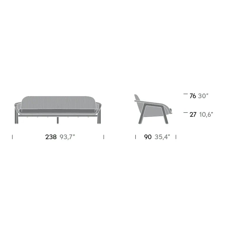 Vimini - 3 Place Sofa | Kettal | JANGEORGe Interior Design