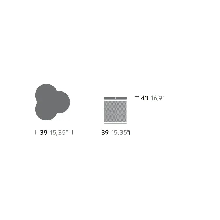 Vimini - Side Table Trefoil | Kettal | JANGEORGe Interior Design
