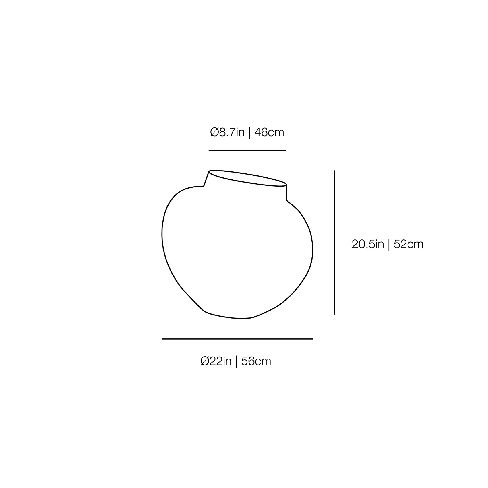 Vaso Grande Vase | Kose Milano | JANGEORGe Interior Design