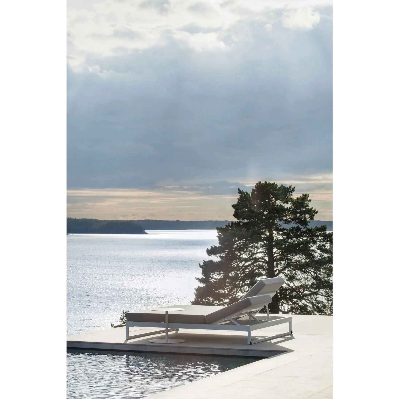 Landscape lounger double with 5-position backrest seat/back cushion (946147) | Kettal | JANGEORGe Interior Design