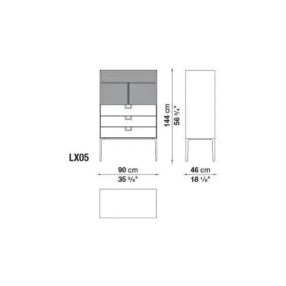 Alcor Storage Unit | Maxalto | JANGEORGe Interior Design