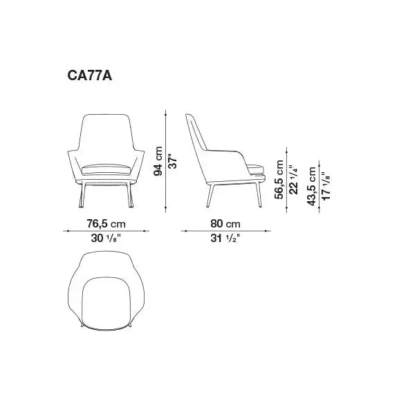 Caratos Armchair | Maxalto | JANGEORGe Interior Design