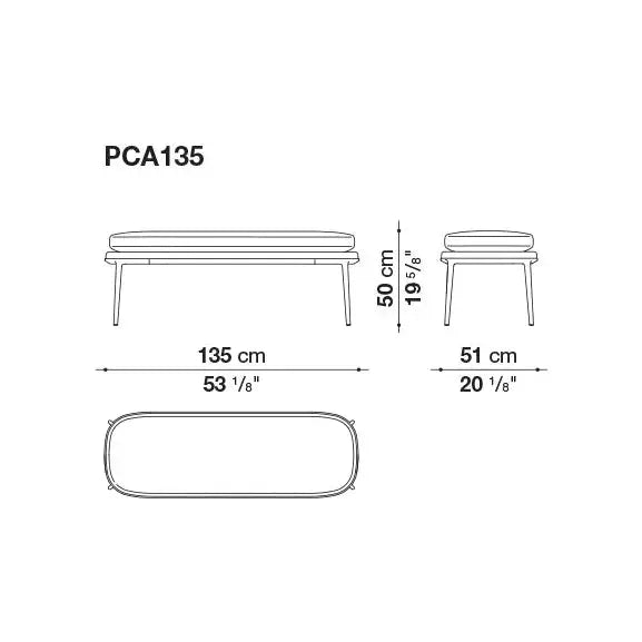 Caratos Bench | Maxalto | JANGEORGe Interior Design