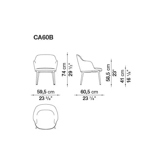 Caratos Chair | Maxalto | JANGEORGe Interior Design