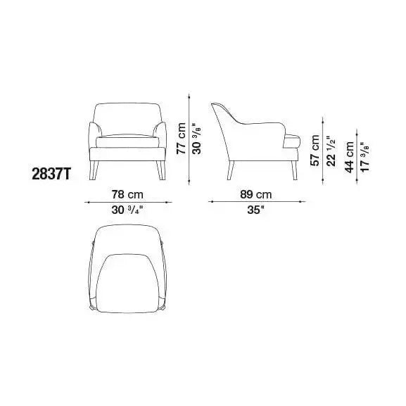 Febo Armchair | Maxalto | JANGEORGe Interior Design