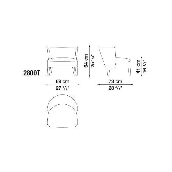 Febo Armchair | Maxalto | JANGEORGe Interior Design