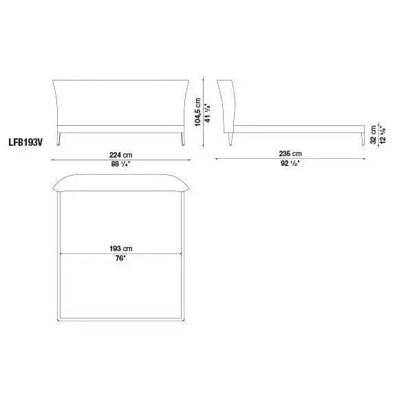 Febo Bed | Maxalto | JANGEORGe Interior Design
