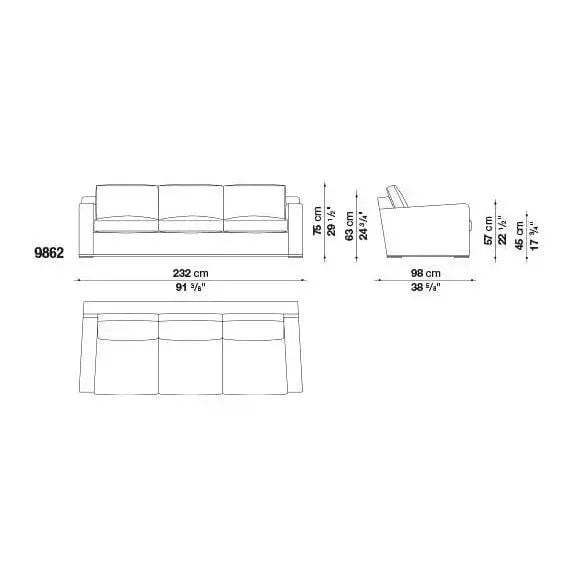 Imprimatur Sofa | Maxalto | JANGEORGe Interior Design