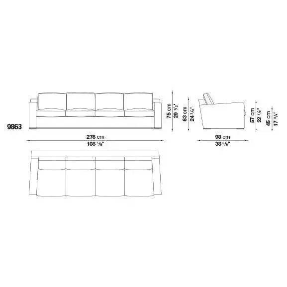 Imprimatur Sofa | Maxalto | JANGEORGe Interior Design