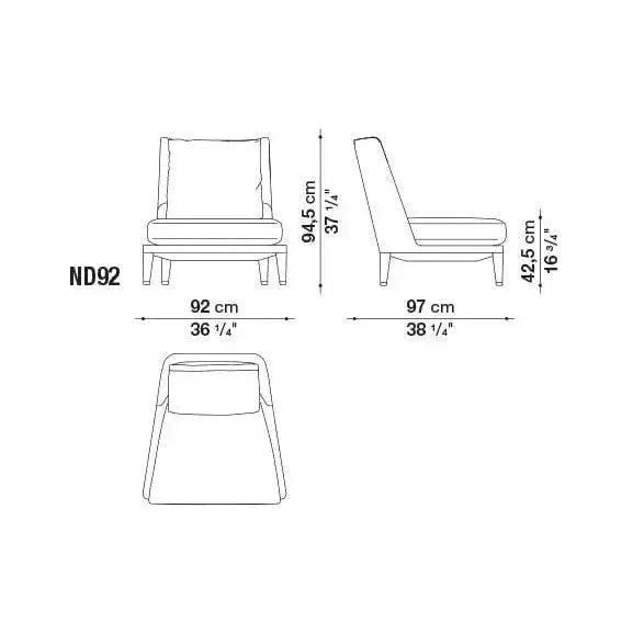 Nidus Armchair | Maxalto | JANGEORGe Interior Design