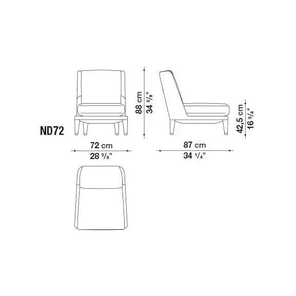 Nidus Armchair | Maxalto | JANGEORGe Interior Design