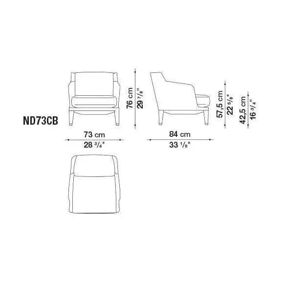 Nidus Armchair | Maxalto | JANGEORGe Interior Design