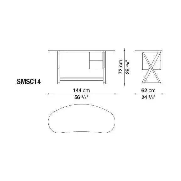 Sidus Writing desk | Maxalto | JANGEORGe Interior Design