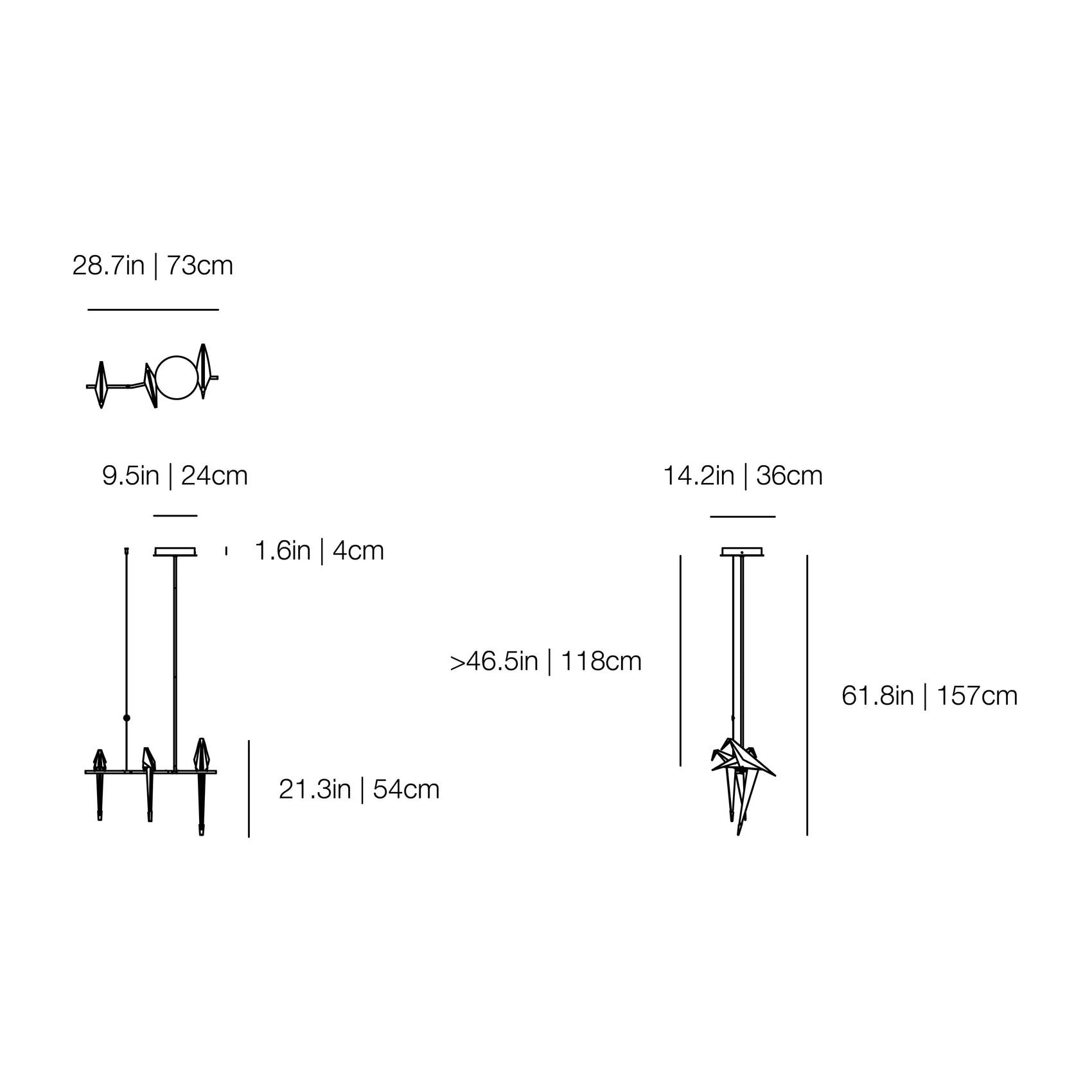 Perch Light Branch - Suspension Pole - JANGEORGe Interiors & Furniture