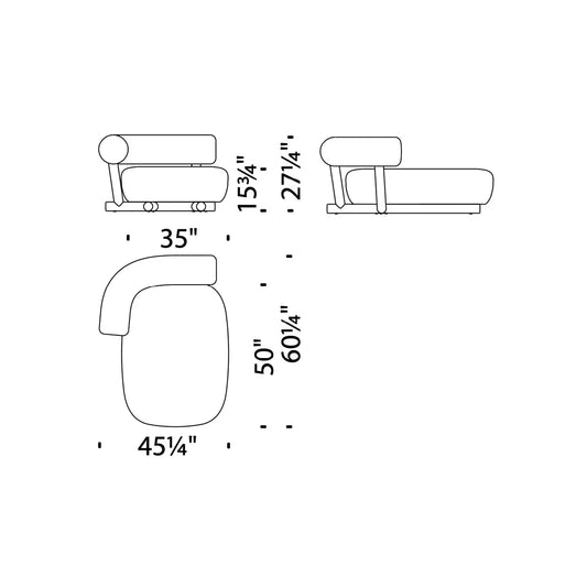 Pipe Chaise Longue | Moroso | JANGEORGe Interior Design