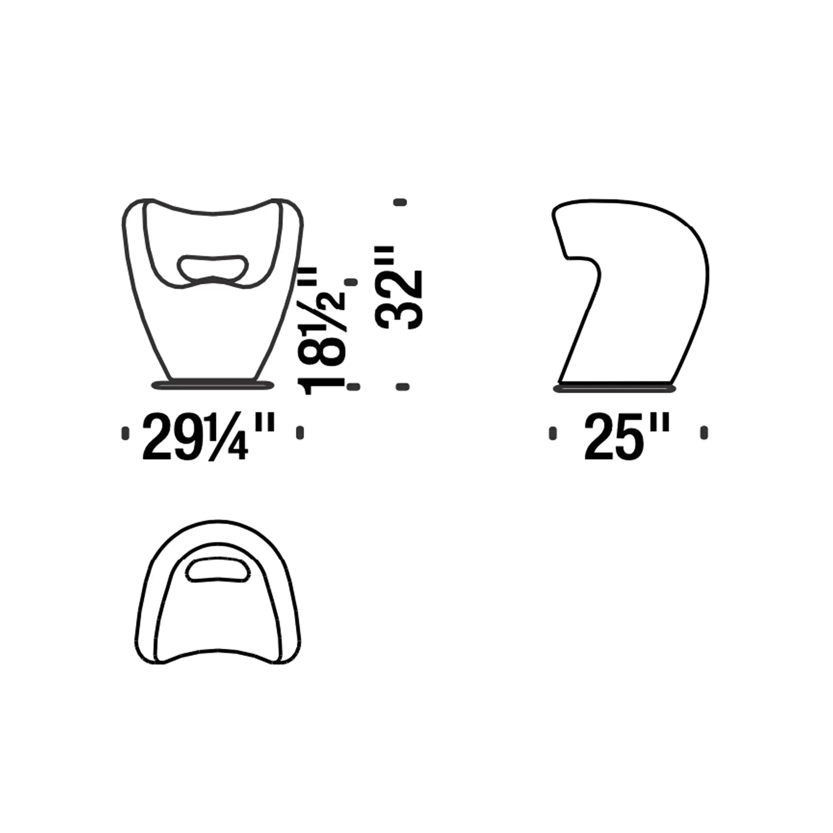 Victoria and Albert Small Chair | Moroso | JANGEORGe Interior Design