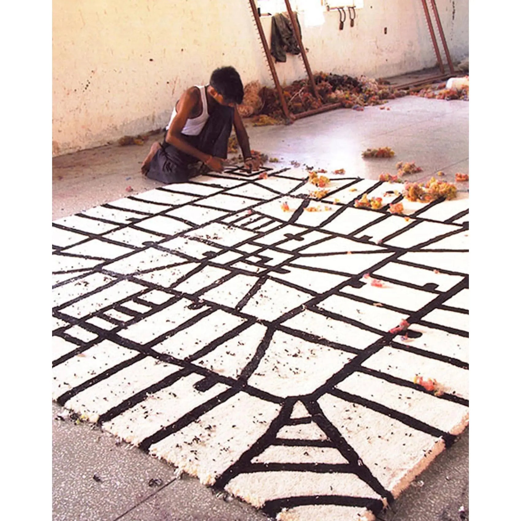 Black on White Rug, Limbo | Nanimarquina | JANGEORGe Interior Design