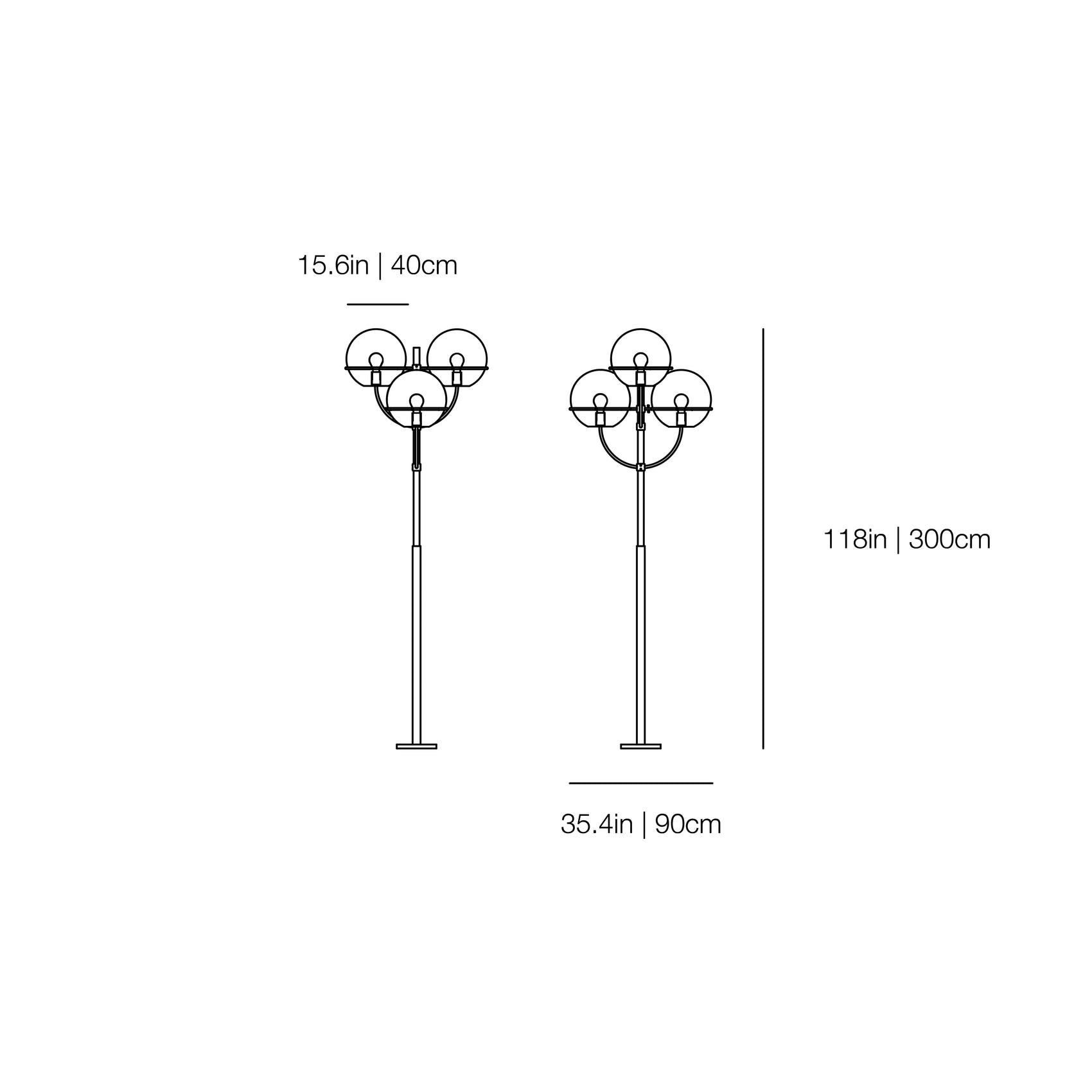 Lyndon 350 - Outdoor Floor Lamp | Oluce | JANGEORGe Interiors & Furniture