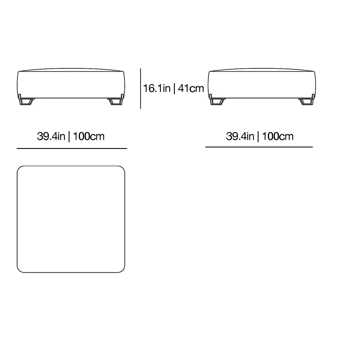 New York - Pouf | Poliform | JANGEORGe Interior Design