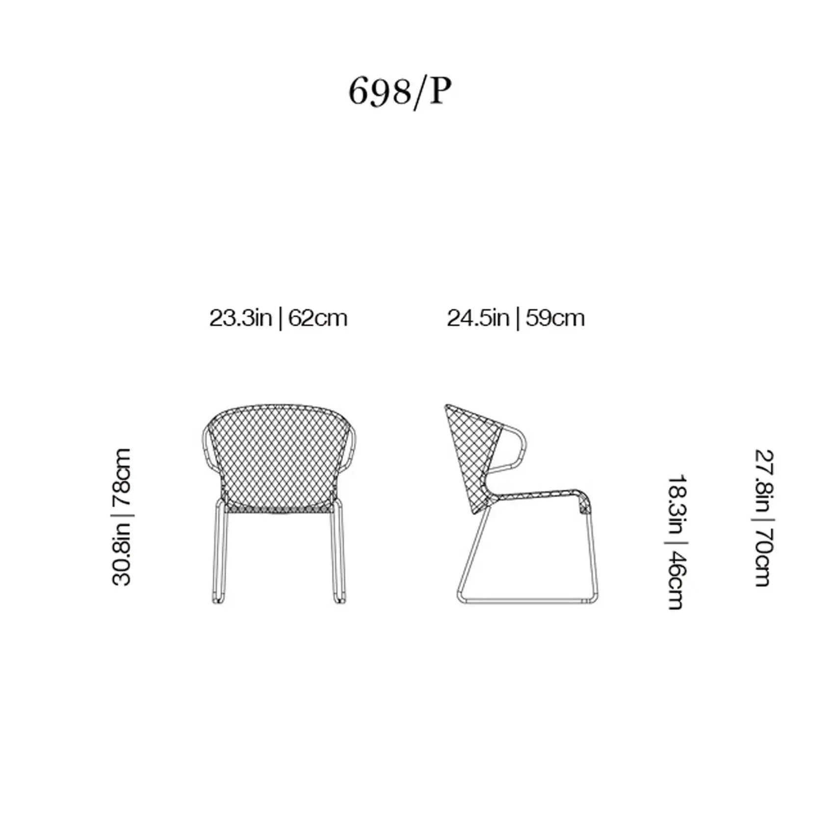 Vela 698/P Outdoor Armchair | Potocco | JANGEORGe Interior Design