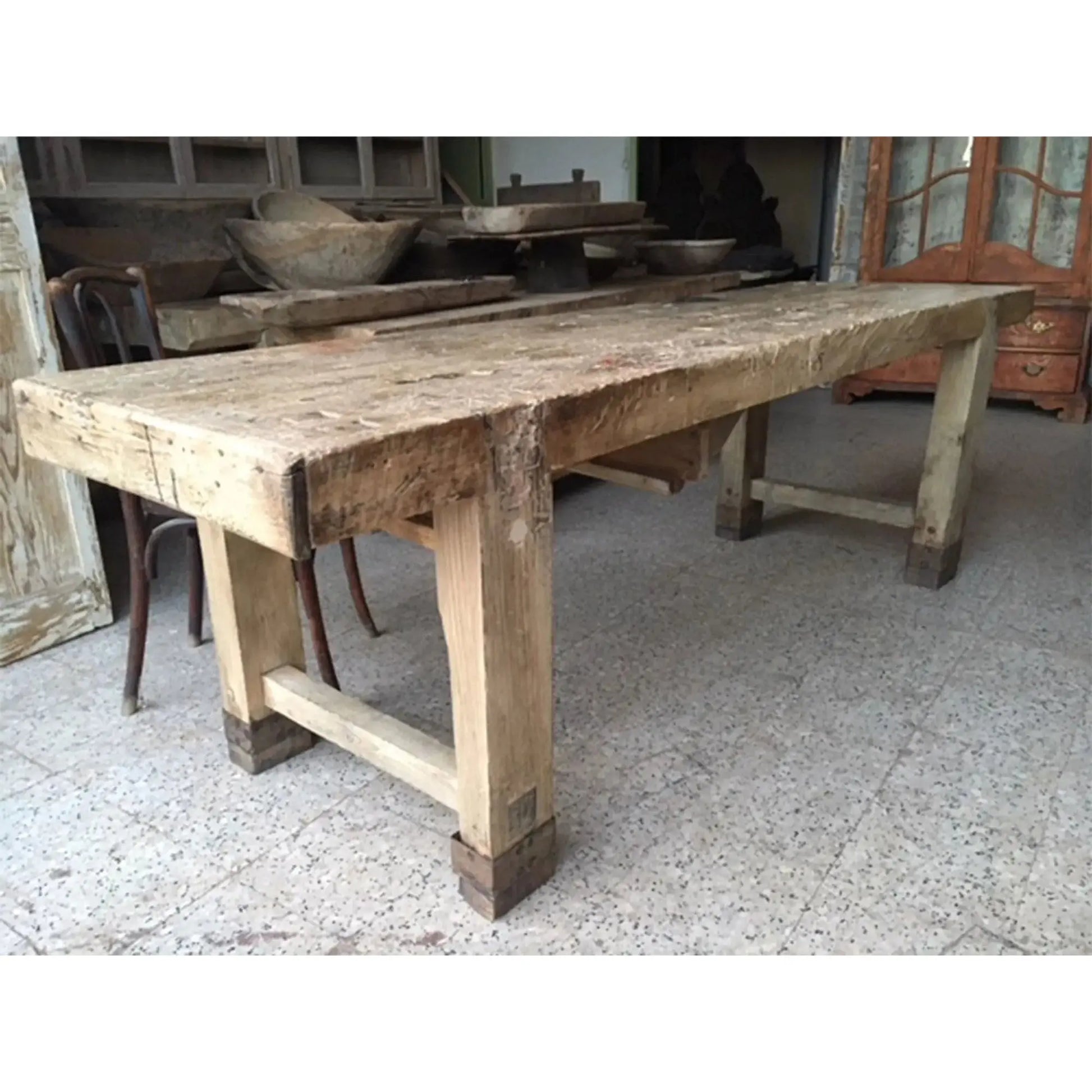 JANGEORGe Interiors & Furniture Antiques French Antique Table with One Drawer