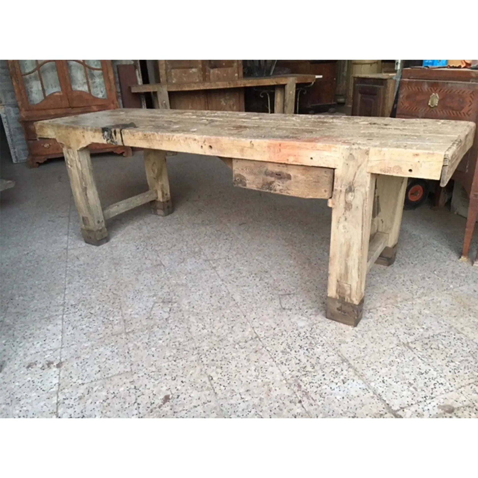 JANGEORGe Interiors & Furniture Antiques French Antique Table with One Drawer