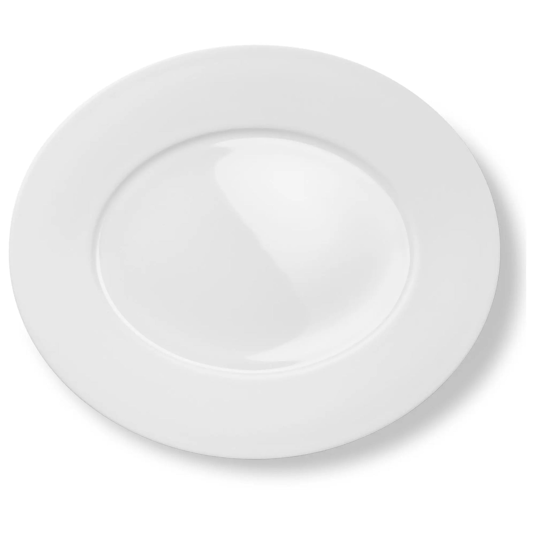 Cross White - Matte White, Oval Platter 13.4in | 34cm | Dibbern | JANGEORGe Interiors & Furniture