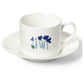 Impression (Blue Flower) - Set Coffee Cup Cylindrical & Saucer 8.5 fl oz | 0.25L | Dibbern | JANGEORGe Interiors & Furniture