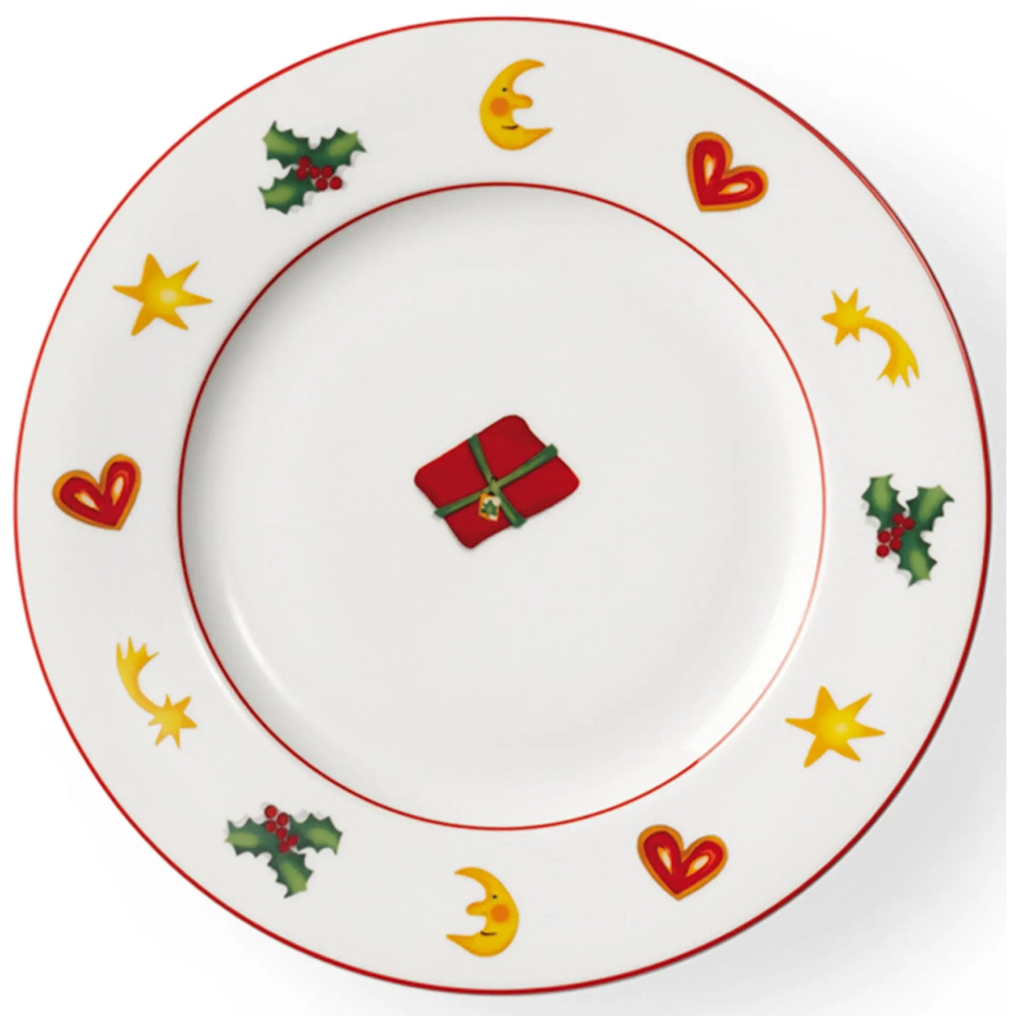 Season's Greetings - Dessert Plate Present 8.3in | 21cm (Ø) | Dibbern | JANGEORGe Interiors & Furniture
