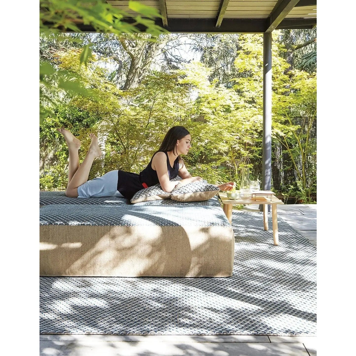 JANGEORGe Interiors & Furniture Gan Rugs Raw Rug Blue