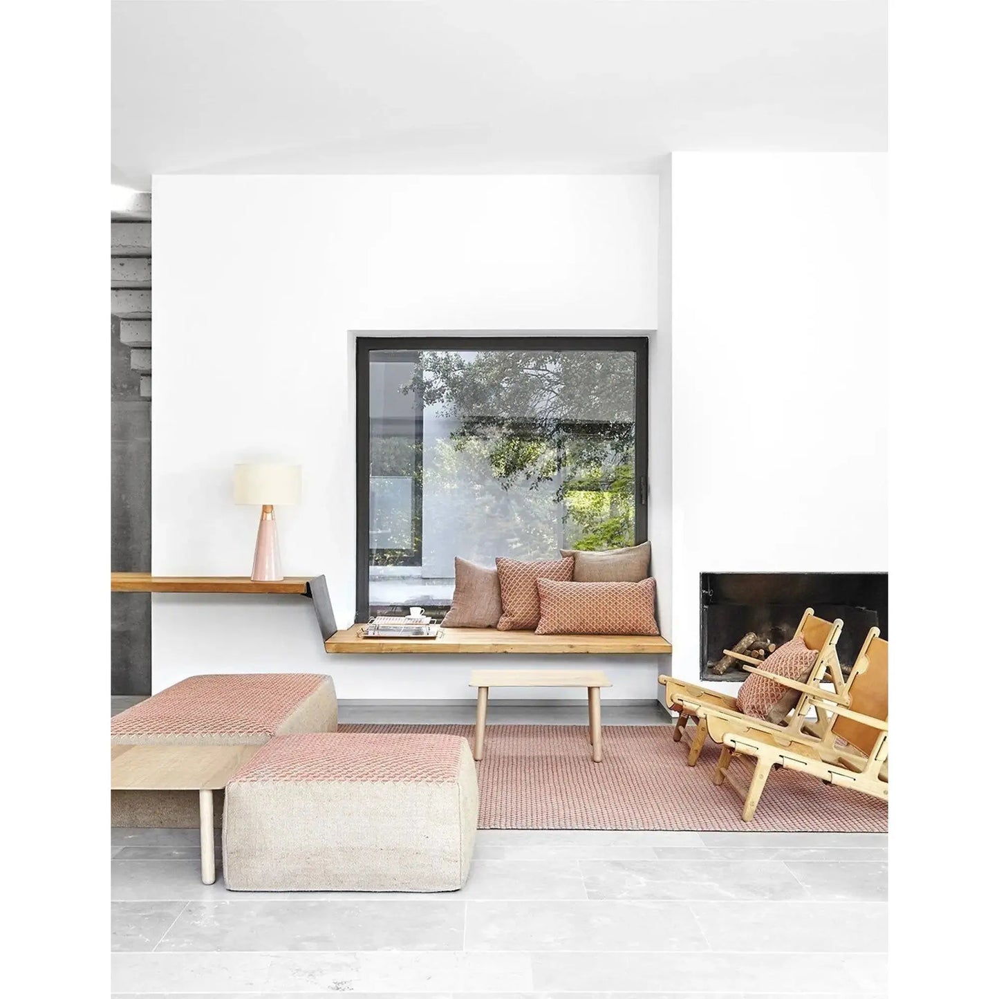 JANGEORGe Interiors & Furniture Gan Rugs Raw Rug Pink