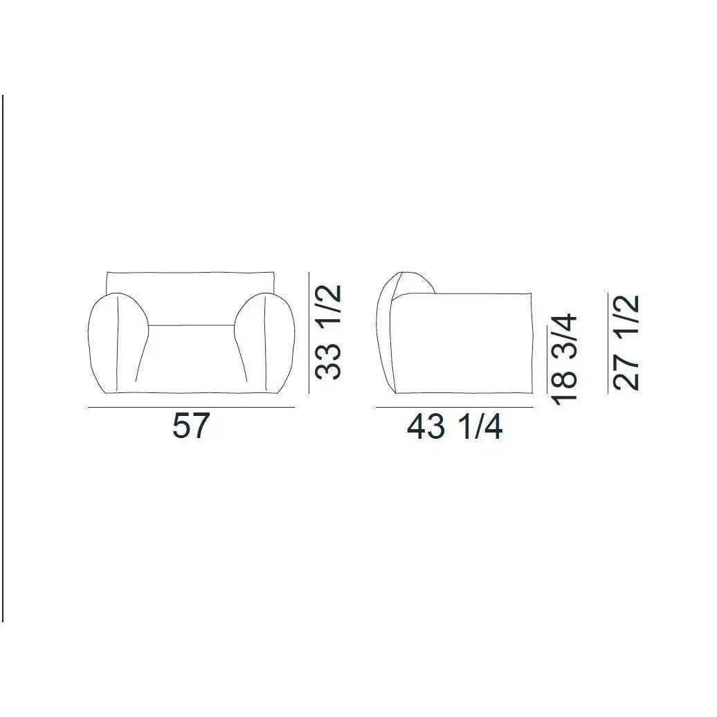 Paola Navone - Nuvola 09 - Armchair - JANGEORGe Interiors & Furniture
