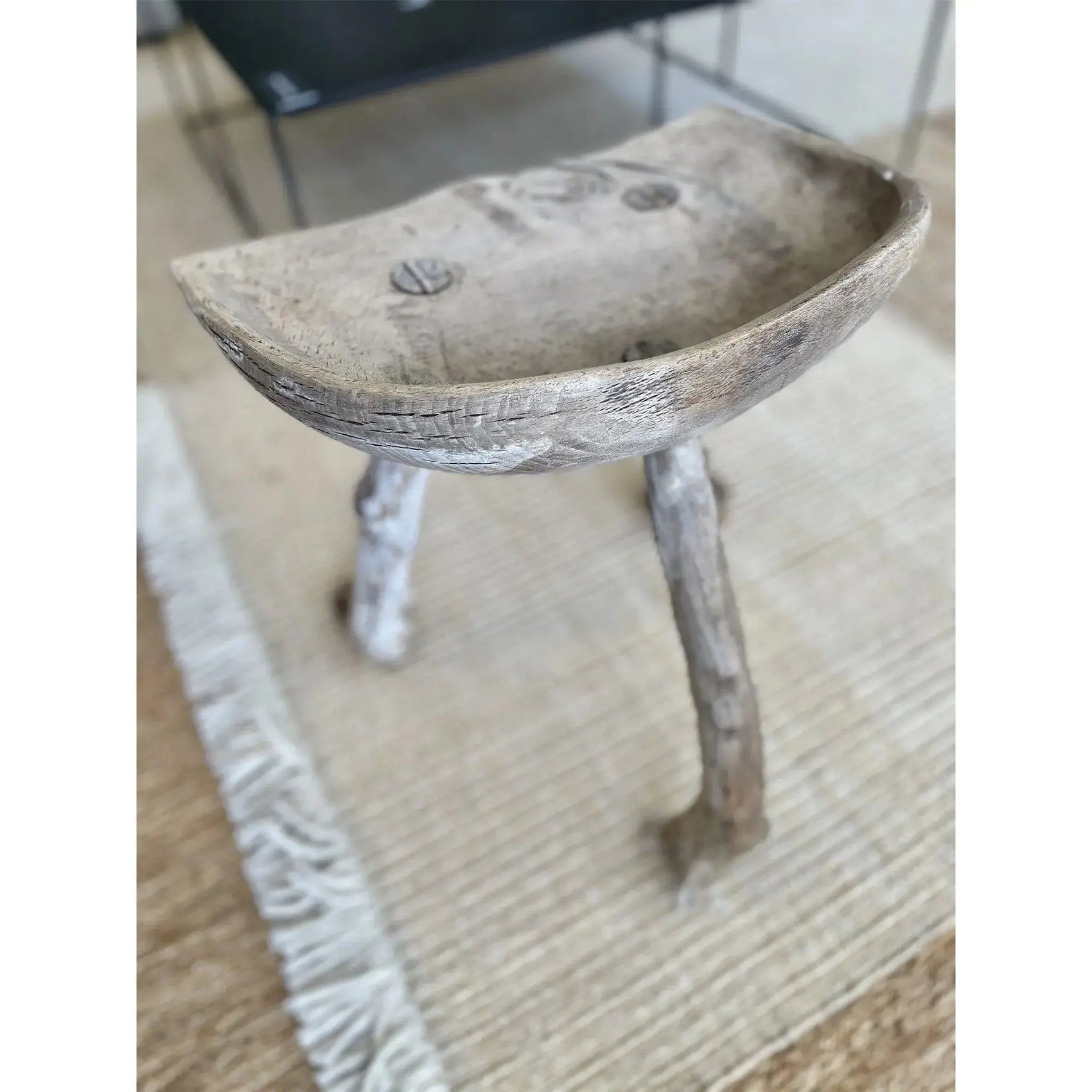 JANGEORGe Interiors & Furniture JANGEORGe Antique Stool Approx 18.5in (H)