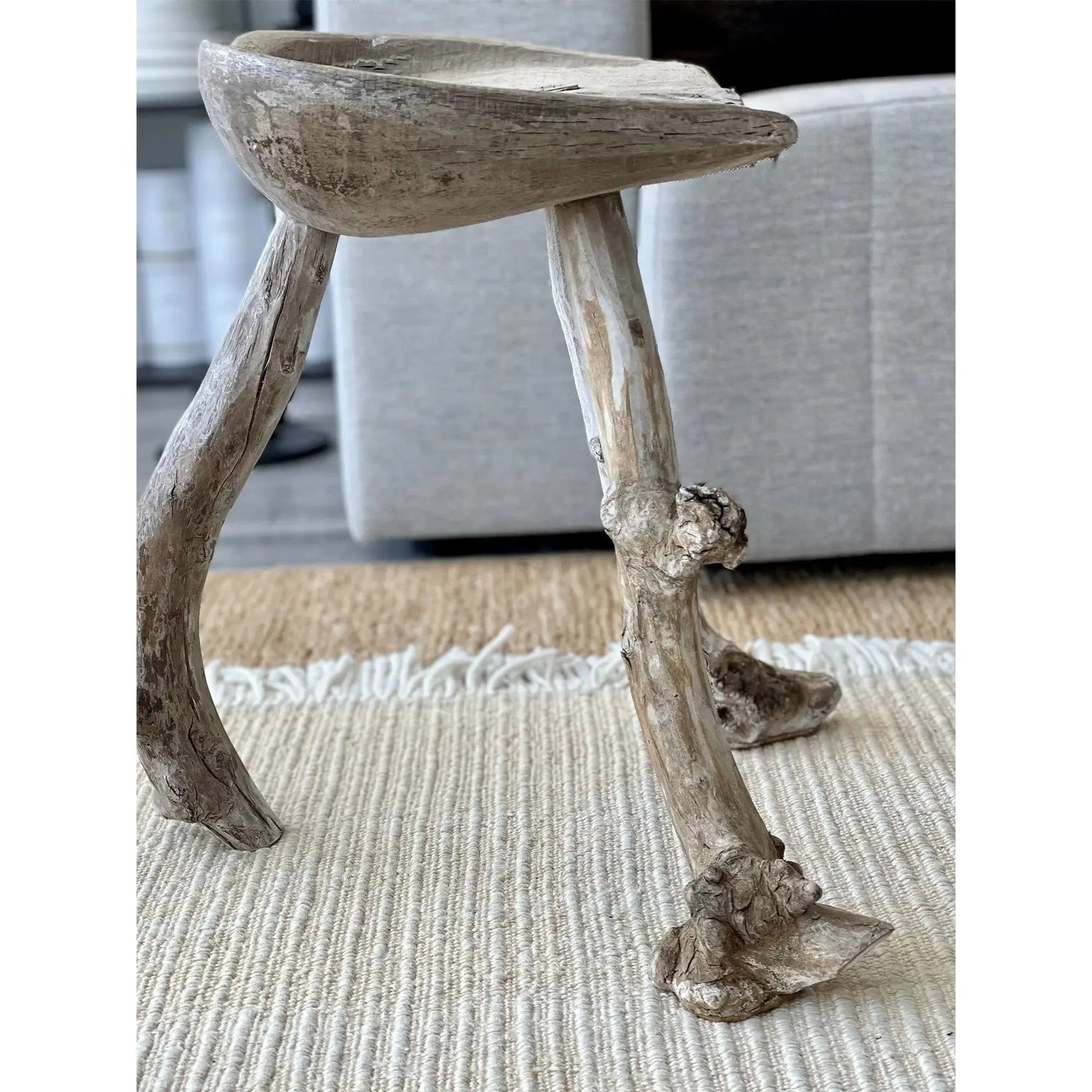 JANGEORGe Interiors & Furniture JANGEORGe Antique Stool Approx 18.5in (H)