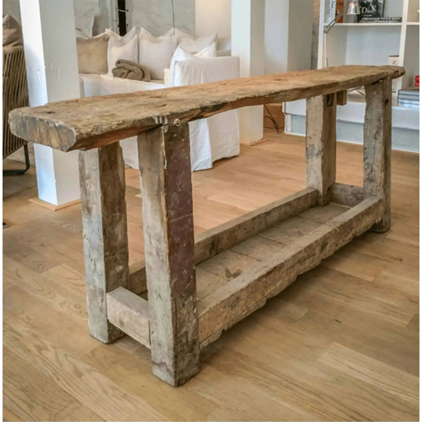 JANGEORGe Interiors & Furniture JANGEORGe French Antique Oak Side Table