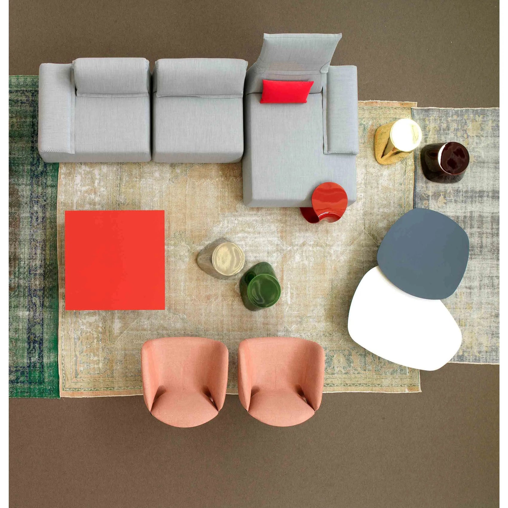 Phoenix - Low Table with Metal Base and Laminam Top - JANGEORGe Interiors & Furniture