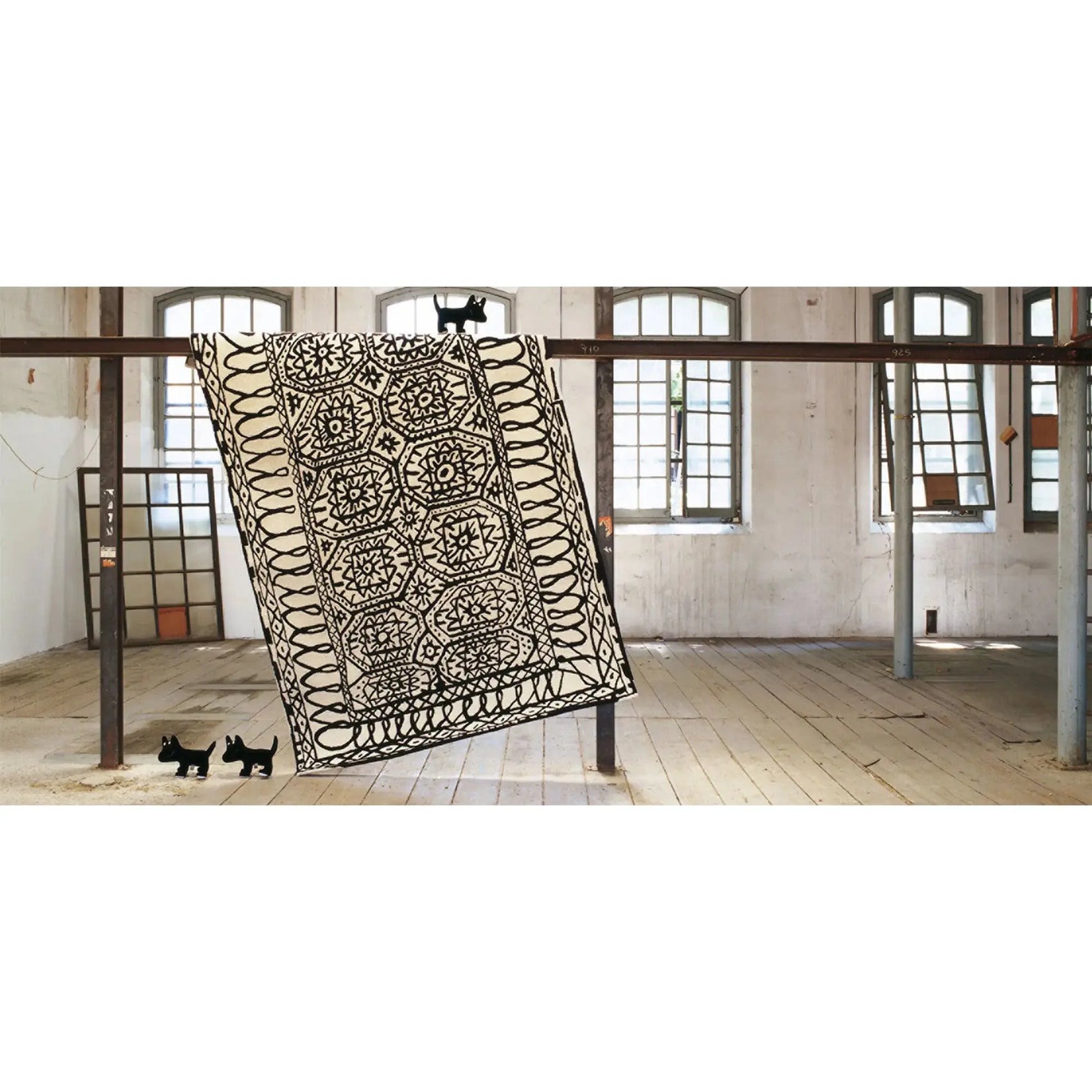 JANGEORGe Interiors & Furniture Nanimarquina Black On White Estambul Rug