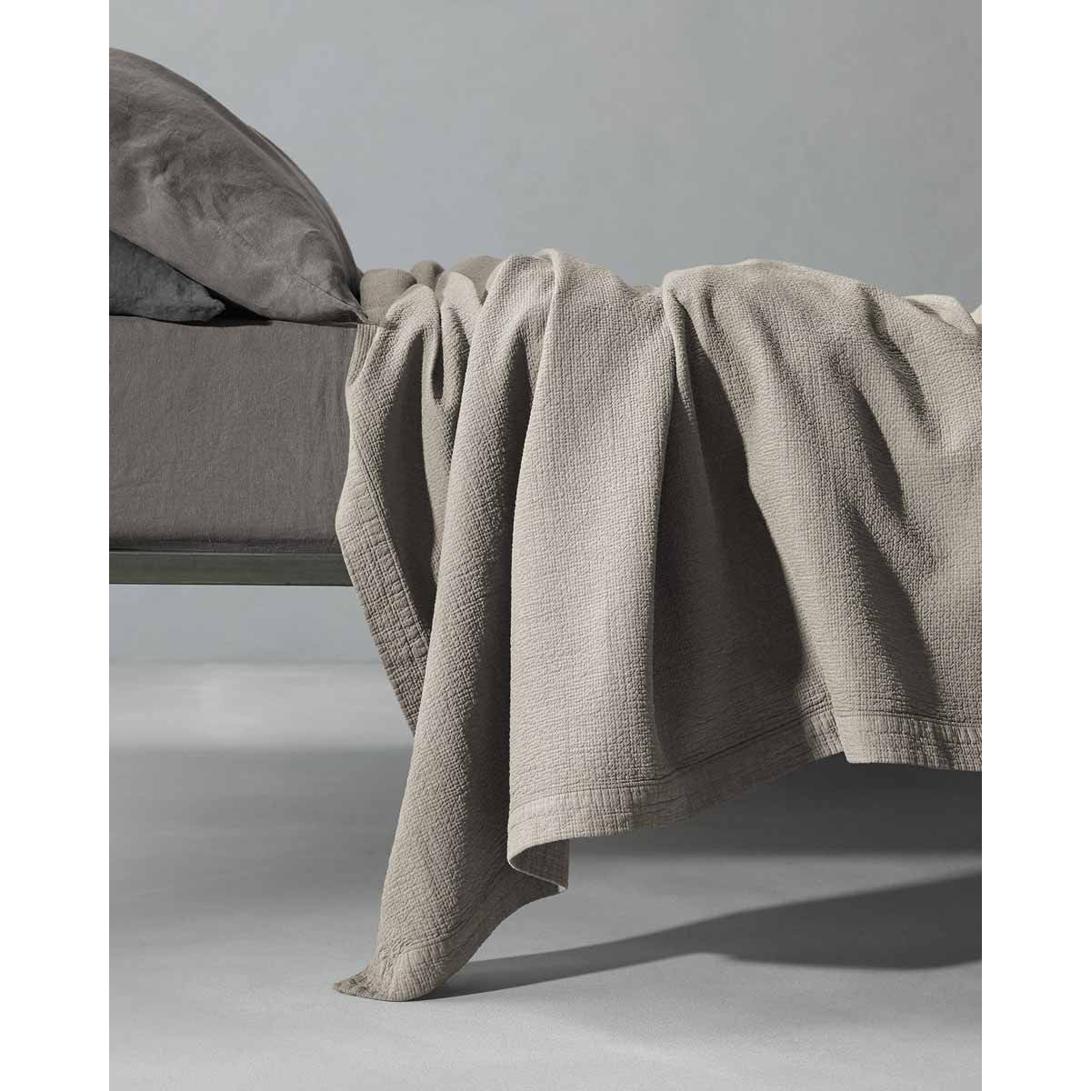 JANGEORGe Interiors & Furniture Society Limonta Goff Bed Cover Mastice