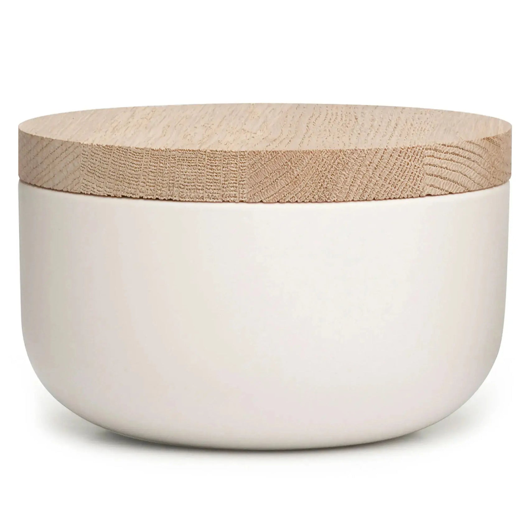 VVD Pottery - Ceramic 15x7cm with 2cm Oak Lid (1572) - JANGEORGe Interiors & Furniture