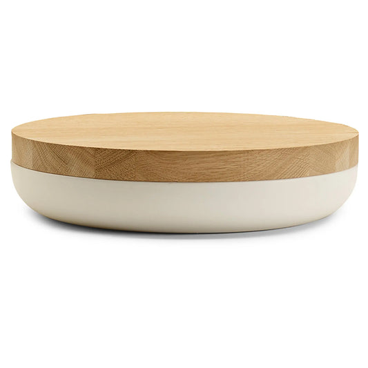 VVD Pottery - Oak 30x5cm with 3cm Oak Lid (3053) - JANGEORGe Interiors & Furniture