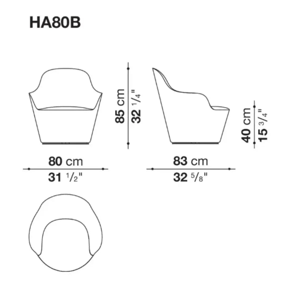 Harbor - Swivel Chair with Low Back (HA80B) JANGEORGe Interior Design & Furniture