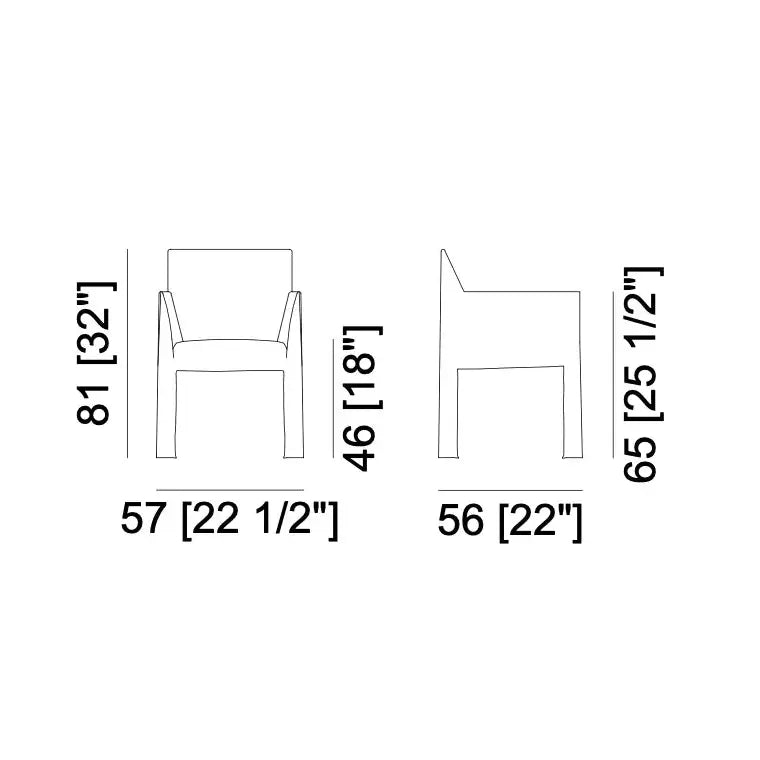Ghost 125 - Dining Chair Gervasoni