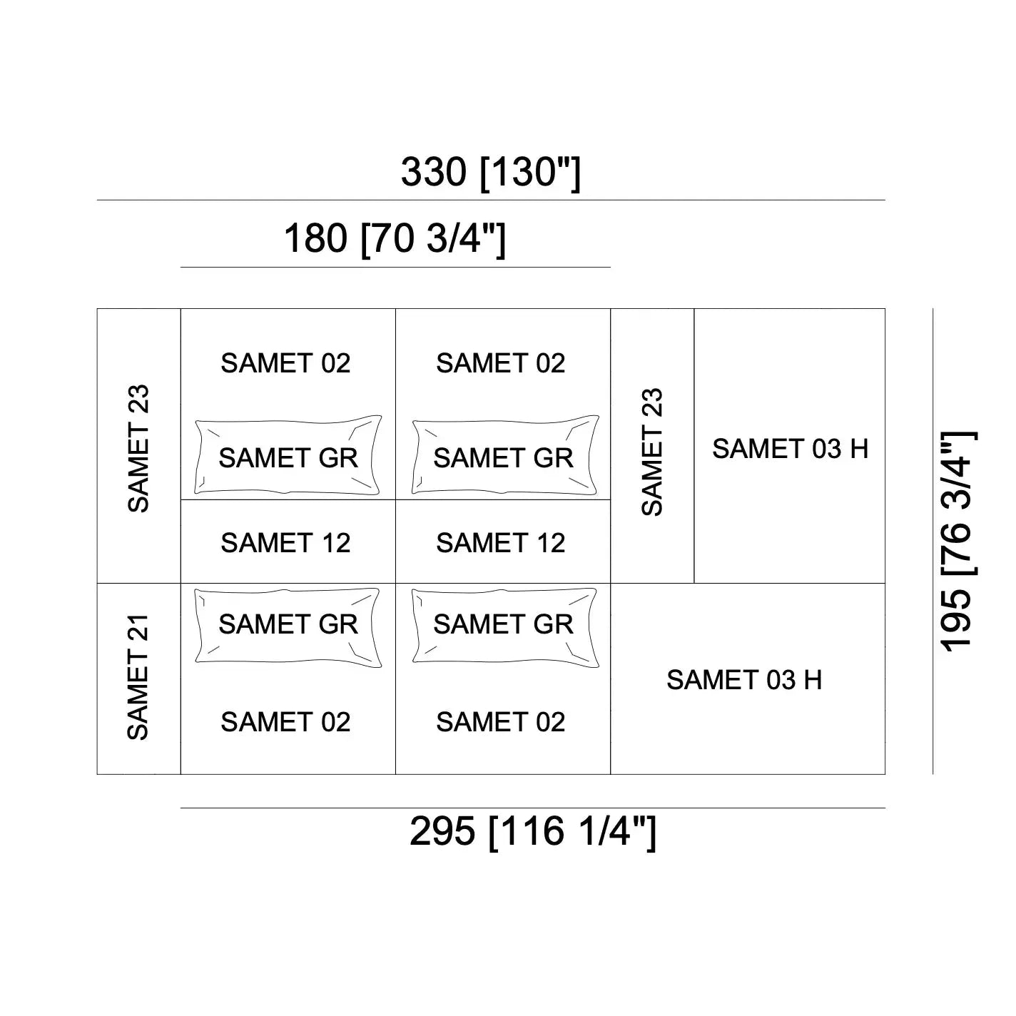 Samet - Sofa Configuration F JANGEORGe Interior Design & Furniture